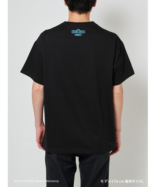 SESAME STREET(セサミストリート)の「【UNISEX】クッキーモンスター アートTシャツ(RADIO)(Tシャツ/カットソー・レディース・ライム/ブラック・MEDIUM/LARGE)」の9枚目の写真