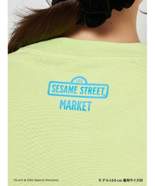 SESAME STREET(セサミストリート)の「【UNISEX】クッキーモンスター アートTシャツ(RADIO)(Tシャツ/カットソー・レディース・ライム/ブラック・MEDIUM/LARGE)」の6枚目の写真