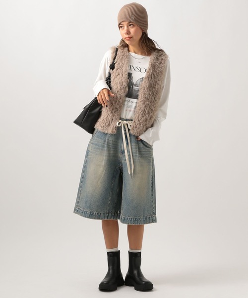 BAYFLOW（ベイフロー）の「※2WAYシャーリングバッグ（ハンドバッグ・レディース・アイボリー/ブラック/イエロー・FREE）」の5枚目の写真