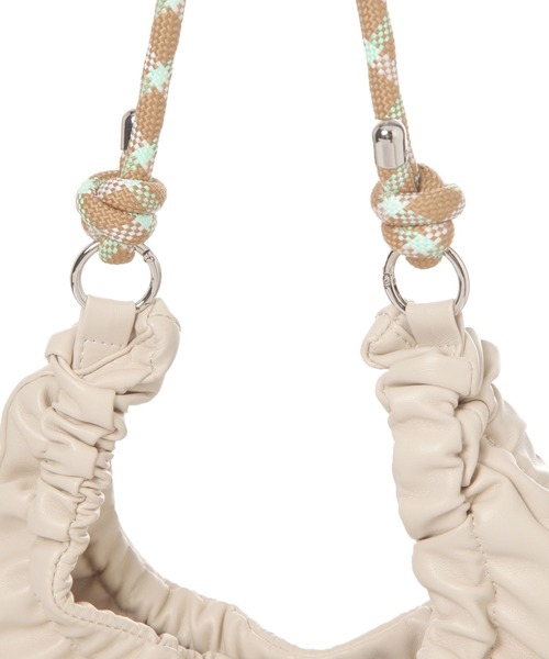 BAYFLOW（ベイフロー）の「※2WAYシャーリングバッグ（ハンドバッグ・レディース・アイボリー/ブラック/イエロー・FREE）」の22枚目の写真