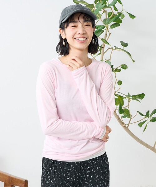 セール】シアーセットTシャツ/レイヤード シアーロンT（Tシャツ