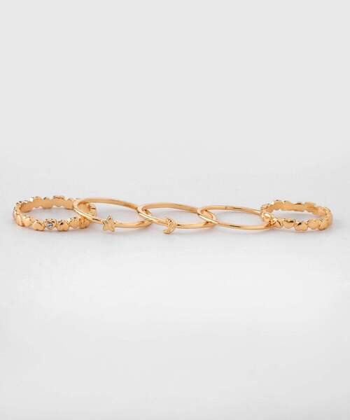 ANEMONE（アネモネ）の「【オンライン限定】ビジュー×マルチモチーフリング[11本セット]（リング・レディース・ゴールド/シルバー・FREE）」の10枚目の写真