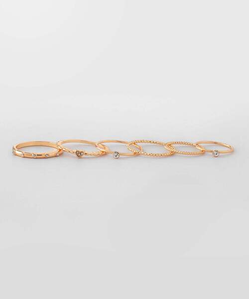ANEMONE（アネモネ）の「【オンライン限定】ビジュー×マルチモチーフリング[11本セット]（リング・レディース・ゴールド/シルバー・FREE）」の11枚目の写真
