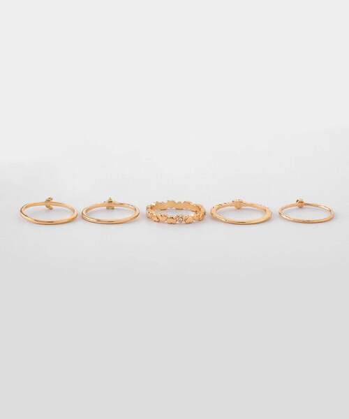 ANEMONE（アネモネ）の「【オンライン限定】ビジュー×マルチモチーフリング[11本セット]（リング・レディース・ゴールド/シルバー・FREE）」の12枚目の写真