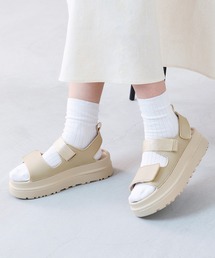 welleg | ベルクロ 厚底サンダル(サンダル)