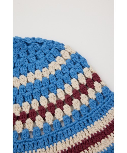 RODEO CROWNS WIDE BOWL（ロデオクラウンズワイドボウル）の「ガラニットハット（ハット・レディース・グレー系その他/マルチ/ブルー系その他・FREE）」の6枚目の写真