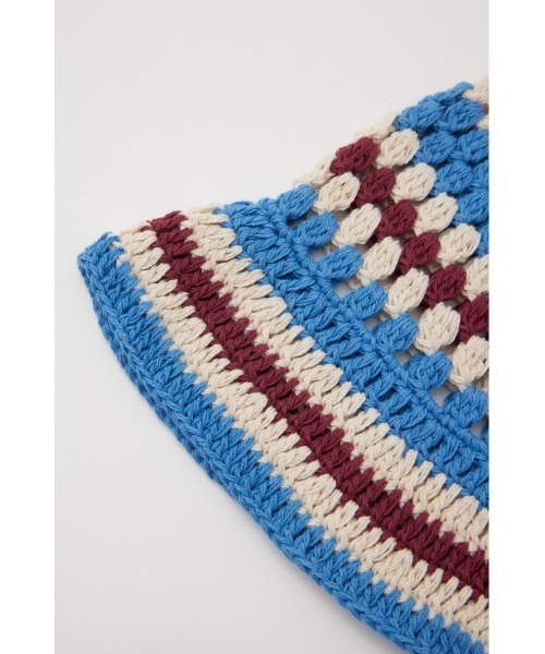 RODEO CROWNS WIDE BOWL（ロデオクラウンズワイドボウル）の「ガラニットハット（ハット・レディース・グレー系その他/マルチ/ブルー系その他・FREE）」の7枚目の写真