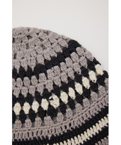 RODEO CROWNS WIDE BOWL（ロデオクラウンズワイドボウル）の「ガラニットハット（ハット・レディース・グレー系その他/マルチ/ブルー系その他・FREE）」の10枚目の写真