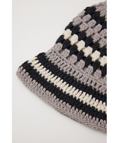 RODEO CROWNS WIDE BOWL（ロデオクラウンズワイドボウル）の「ガラニットハット（ハット・レディース・グレー系その他/マルチ/ブルー系その他・FREE）」の11枚目の写真