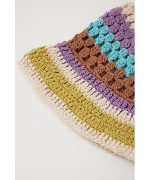 RODEO CROWNS WIDE BOWL（ロデオクラウンズワイドボウル）の「ガラニットハット（ハット・レディース・グレー系その他/マルチ/ブルー系その他・FREE）」の14枚目の写真