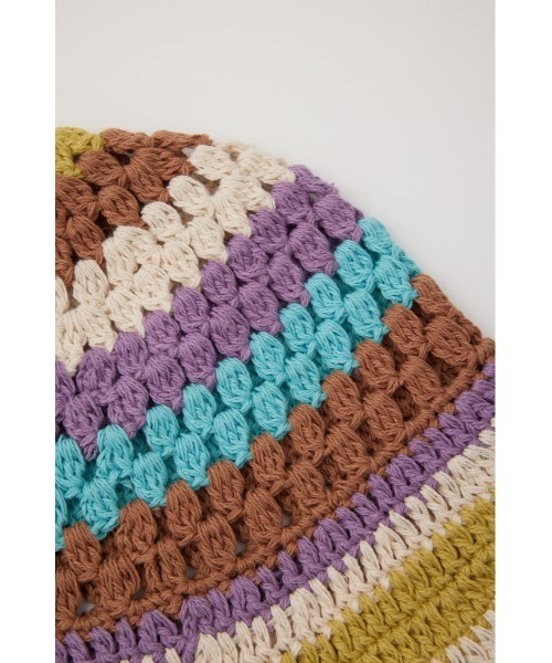 RODEO CROWNS WIDE BOWL（ロデオクラウンズワイドボウル）の「ガラニットハット（ハット・レディース・グレー系その他/マルチ/ブルー系その他・FREE）」の15枚目の写真