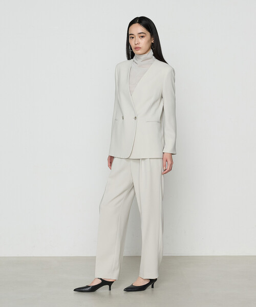 COMME CA（コムサ）の「【セットアップ対応】アチェローザダブルクロス パンツ（その他パンツ・レディース・グリーン系その他/ネイビー・7号/11号/9号）」の21枚目の写真