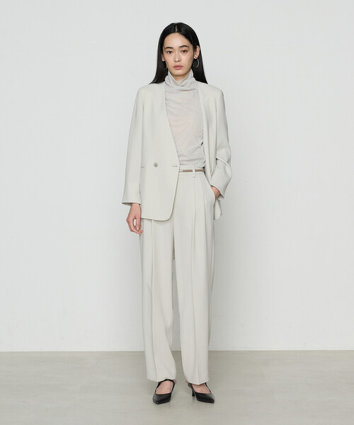 COMME CA（コムサ）の「【セットアップ対応】アチェローザダブルクロス パンツ（その他パンツ・レディース・グリーン系その他/ネイビー・7号/11号/9号）」の22枚目の写真