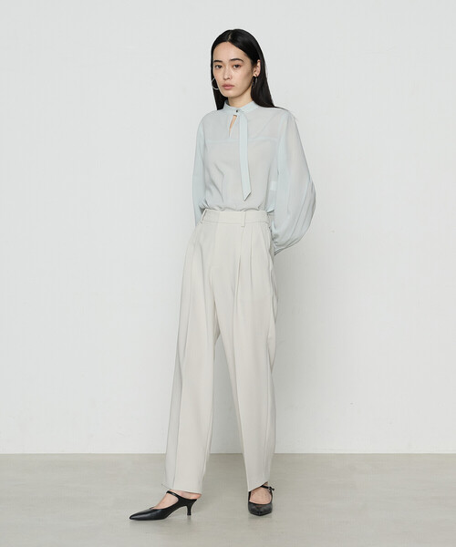 COMME CA（コムサ）の「【セットアップ対応】アチェローザダブルクロス パンツ（その他パンツ・レディース・グリーン系その他/ネイビー・7号/11号/9号）」の17枚目の写真