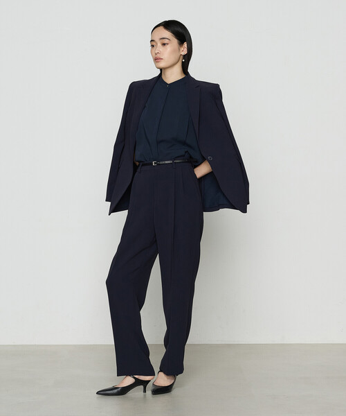 COMME CA（コムサ）の「【セットアップ対応】アチェローザダブルクロス パンツ（その他パンツ・レディース・グリーン系その他/ネイビー・7号/11号/9号）」の9枚目の写真