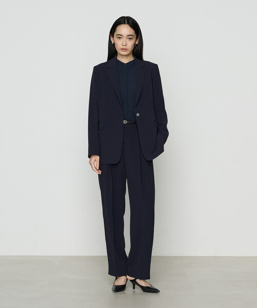 COMME CA（コムサ）の「【セットアップ対応】アチェローザダブルクロス パンツ（その他パンツ・レディース・グリーン系その他/ネイビー・7号/11号/9号）」の10枚目の写真