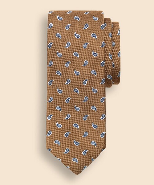BROOKS BROTHERS（ブルックスブラザーズ）の「シルク スモールペイズリー ジャカードタイ（ネクタイ・メンズ・グリーン/バーガンディー/ネイビー/ベージュ・ONE SIZE）」の2枚目の写真