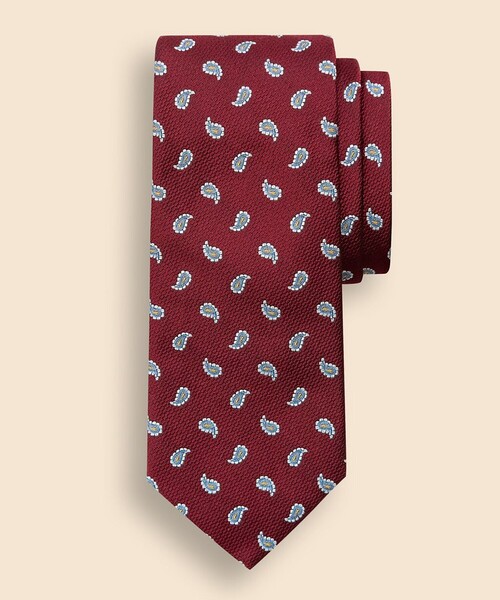 BROOKS BROTHERS（ブルックスブラザーズ）の「シルク スモールペイズリー ジャカードタイ（ネクタイ・メンズ・グリーン/バーガンディー/ネイビー/ベージュ・ONE SIZE）」の4枚目の写真