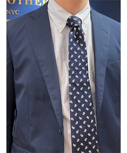 BROOKS BROTHERS（ブルックスブラザーズ）の「シルク スモールペイズリー ジャカードタイ（ネクタイ・メンズ・グリーン/バーガンディー/ネイビー/ベージュ・ONE SIZE）」の9枚目の写真