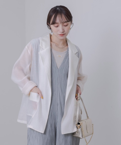 Eimee raw シアーテーラードラフジャケット シアーテーラードラフジャケット Eimee Law│Eimee Law