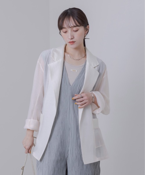 Eimee raw シアーテーラードラフジャケット シアーテーラードラフジャケット Eimee Law│Eimee Law