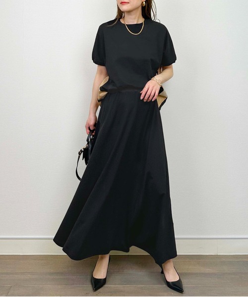 PICCIN(ピッチン)の「配色布帛切り替えプルオーバー(Tシャツ/カットソー・レディース・ホワイト系その他/ブラック系その他・M)」の14枚目の写真