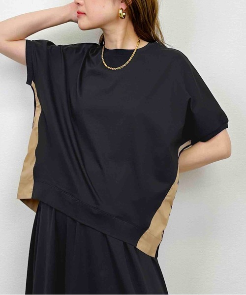PICCIN(ピッチン)の「配色布帛切り替えプルオーバー(Tシャツ/カットソー・レディース・ホワイト系その他/ブラック系その他・M)」の10枚目の写真