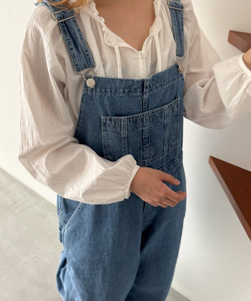 WOOD CLOTHE COMPANY ルーズフィットデニムオーバーオール