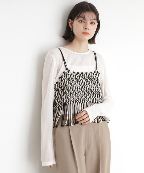 THE SHOP TK (ザ ショップ ティーケー )の「マクラメビスチェ(タンクトップ・レディース・ブラック系4/ブラック・99)」の17枚目の写真
