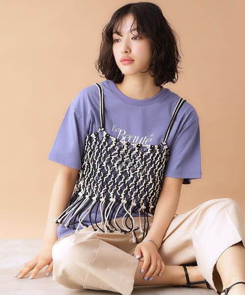 THE SHOP TK (ザ ショップ ティーケー )の「マクラメビスチェ(タンクトップ・レディース・ブラック系4/ブラック・99)」の21枚目の写真