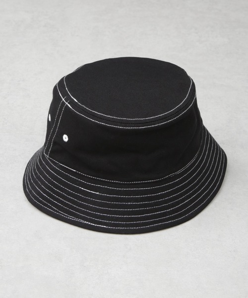 Lee（リー）の「Lee/LE NO-DYE BUCKET HAT（ハット・メンズ・ホワイト/ブラック・FREE）」の4枚目の写真