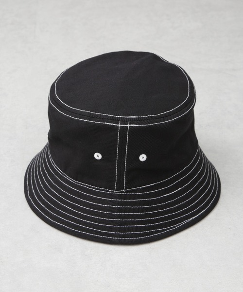 Lee（リー）の「Lee/LE NO-DYE BUCKET HAT（ハット・メンズ・ホワイト/ブラック・FREE）」の5枚目の写真