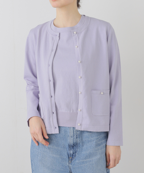 La TOTALITE(ラトータリテ)の「【洗える】パールアンサンブル(アンサンブル・レディース・イエロー/ラベンダー/ホワイト・FREE)」の8枚目の写真