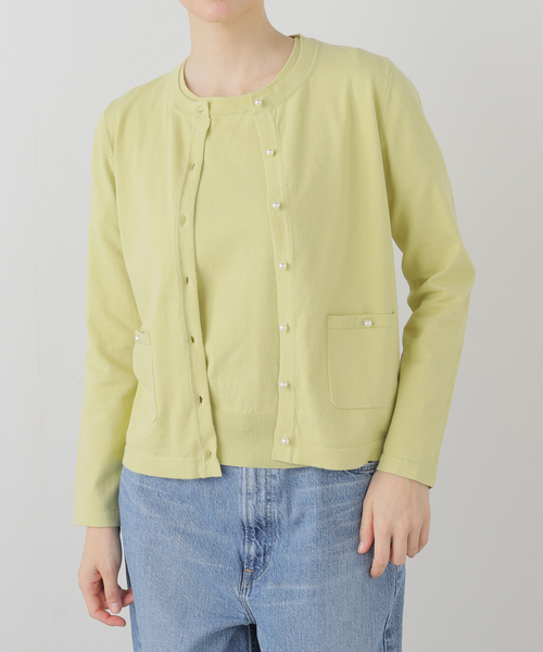 La TOTALITE(ラトータリテ)の「【洗える】パールアンサンブル(アンサンブル・レディース・イエロー/ラベンダー/ホワイト・FREE)」の6枚目の写真