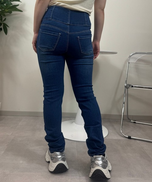 UP START(アップスタート)の「【sevens】PT ハイウエストスキニーパンツ(その他パンツ・レディース・ブラック/ブラック系その他/ブルー・FREE)」の9枚目の写真