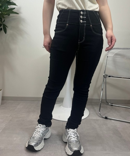 UP START(アップスタート)の「【sevens】PT ハイウエストスキニーパンツ(その他パンツ・レディース・ブラック/ブラック系その他/ブルー・FREE)」の16枚目の写真