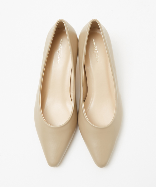 Au BANNISTER(オゥバニスター)の「【販売店舗限定】ブロックヒールミドルパンプス(パンプス・レディース・シルバー/ブラック/ベージュ・36/37/38/35/39)」の4枚目の写真