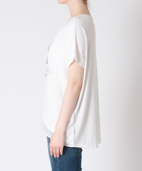 セール】マーブルカケルゼブラシアーレイヤードTシャツ（T