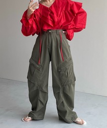 wee9s（ウィークス）の「vintage like curve cargo pant / ヴィンテージライクカーブカーゴパンツ（カーゴパンツ）」
