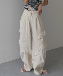 wee9s（ウィークス）の「vintage like curve cargo pants / ヴィンテージライクカーブカーゴパンツ（カーゴパンツ）」
