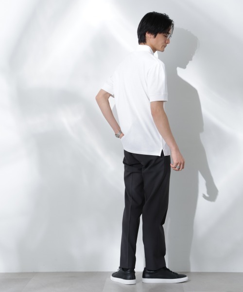 NANO universe（ナノユニバース）の「Anti Soaked(R)  汗染み防止 比翼ポロシャツ（ポロシャツ・メンズ・ブラック/トップグレー/ホワイト・S/M/L）」の10枚目の写真