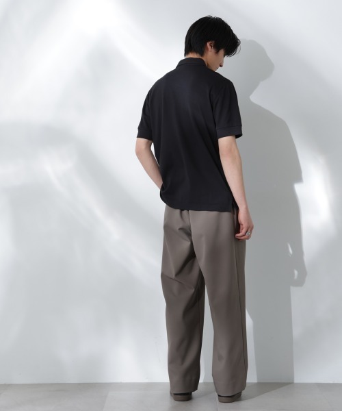 NANO universe（ナノユニバース）の「Anti Soaked(R)  汗染み防止 比翼ポロシャツ（ポロシャツ・メンズ・ブラック/トップグレー/ホワイト・S/M/L）」の17枚目の写真