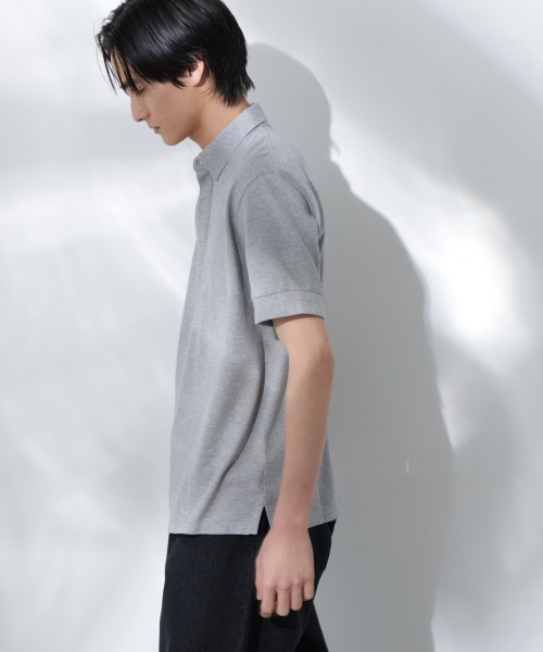 NANO universe（ナノユニバース）の「Anti Soaked(R)  汗染み防止 比翼ポロシャツ（ポロシャツ・メンズ・ブラック/トップグレー/ホワイト・S/M/L）」の19枚目の写真