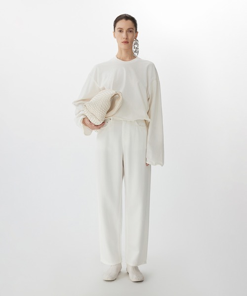 JNBY（ジェーエヌビーワイ）の「Sculpted Motion Wire Top / ワイヤートップス（Tシャツ/カットソー・レディース・ホワイト/グレー・36/34）」の3枚目の写真