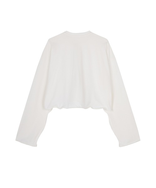 JNBY（ジェーエヌビーワイ）の「Sculpted Motion Wire Top / ワイヤートップス（Tシャツ/カットソー・レディース・ホワイト/グレー・36/34）」の9枚目の写真