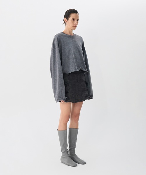 JNBY（ジェーエヌビーワイ）の「Sculpted Motion Wire Top / ワイヤートップス（Tシャツ/カットソー・レディース・ホワイト/グレー・36/34）」の21枚目の写真