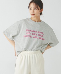 GLOBAL WORK | ヘビロッTEEワイドプリント半袖/289396(Tシャツ/カットソー)