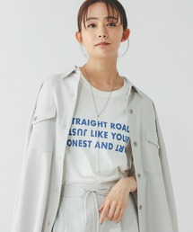 GLOBAL WORK | ヘビロッTEEワイドプリント半袖/289396(Tシャツ/カットソー)