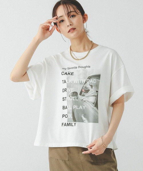 セール】ヘビロッTEEワイドプリント半袖/289396（Tシャツ