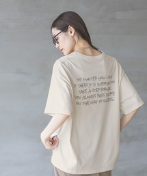 GLOBAL WORK | ヘビロッTEEワイドプリント半袖/289396(Tシャツ/カットソー)